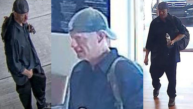 Man seen on Oct. 4 near Commerce Bank just before it was robbed